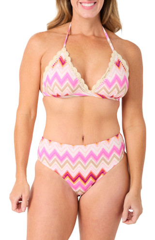 Thumbnail 2: CUPSHE Cupshe Womens Chevron Bikini Bottoms 