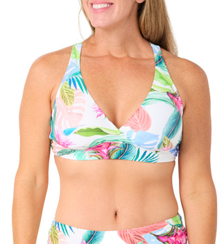 Thumbnail 1: N BY NEXT N By Next Womens Tropical Print Sport Bra Swim Top 