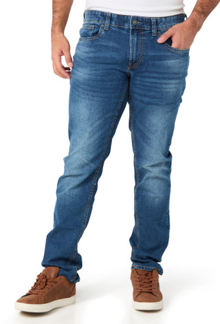Thumbnail 1: Buffalo Buffalo Mens Slim Straight Leg Denim Jeans 