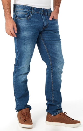 Thumbnail 3: Buffalo Buffalo Mens Slim Straight Leg Denim Jeans 