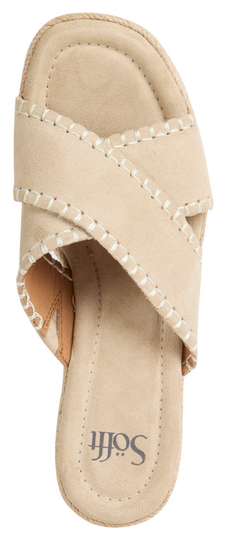 Thumbnail 3: SOFFT Sofft Womens Indie Leather Espadrille Wedge Sandals 