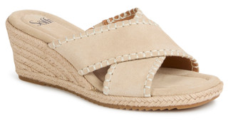 Thumbnail 1: SOFFT Sofft Womens Indie Leather Espadrille Wedge Sandals 