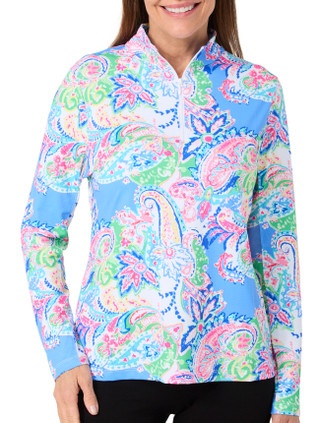 Thumbnail 2: GOTTEX Gottex Womens Active Long Sleeve Kate Mock Top 