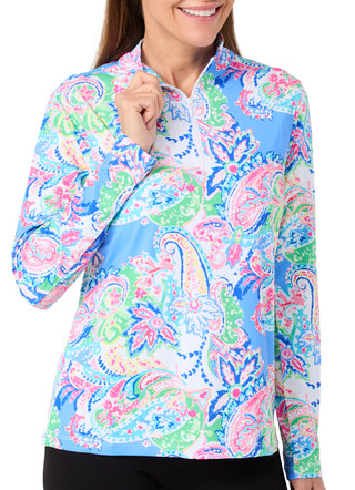 Thumbnail 1: GOTTEX Gottex Womens Active Long Sleeve Kate Mock Top 