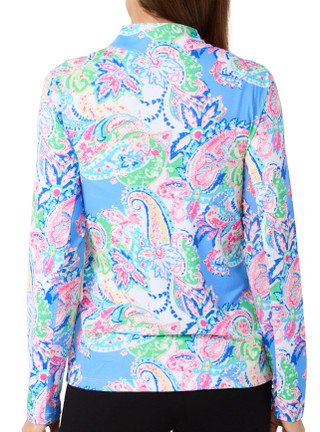 Thumbnail 3: GOTTEX Gottex Womens Active Long Sleeve Kate Mock Top 
