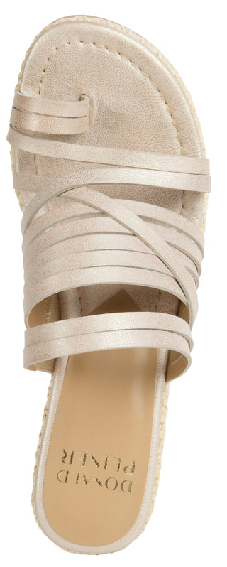 Thumbnail 2: DONALD PLINER Donald Pliner Womens Gallore Leather Wedge Sandals 