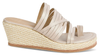 Thumbnail 5: DONALD PLINER Donald Pliner Womens Gallore Leather Wedge Sandals 