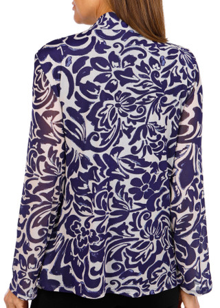 Thumbnail 2: HARPER 241 Harper 241 Womens 3/4 Sleeve Floral Mesh Cardigan 