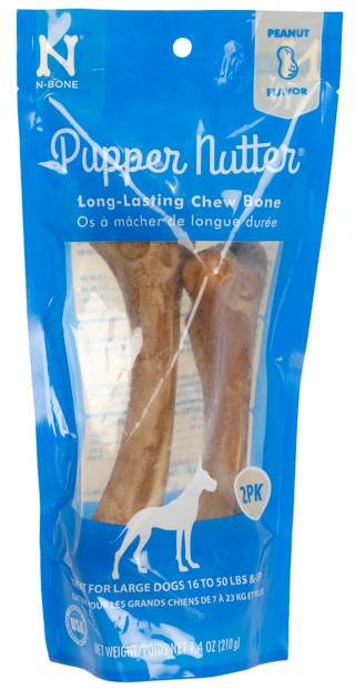 Thumbnail 1: N-BONE N-Bone 2 Pk Pupper Nutter Long-Lasting Chew Bones 