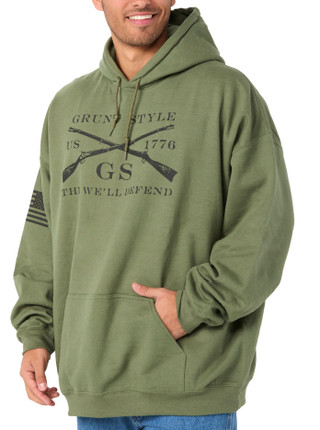 Thumbnail 2: GRUNT STYLE Grunt Style Mens Basic Logo Hoodie 