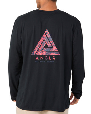 Thumbnail 2: Anglr ANGLR Mens Long Sleeve Logo Performance T-Shirt 