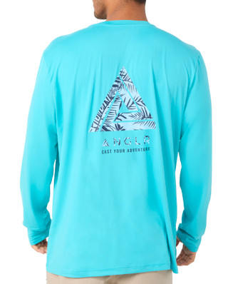 Thumbnail 3: Anglr ANGLR Mens Long Sleeve Logo Performance T-Shirt 