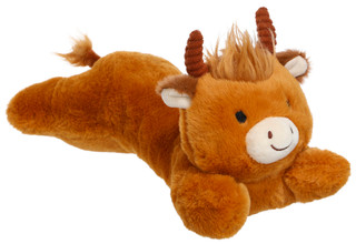 Thumbnail 1: Smoochy Pet Pals Smoochy Pet Pals 14 in Highland Cow Dog Toy 