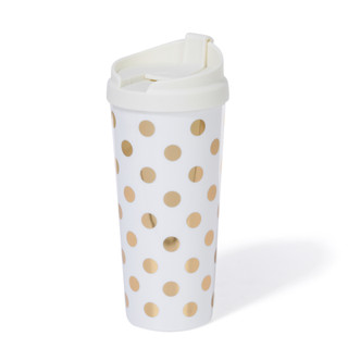 Thumbnail 4: KATE SPADE Kate Spade 16 oz Gold Dots Thermal Mug 