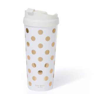 Thumbnail 1: KATE SPADE Kate Spade 16 oz Gold Dots Thermal Mug 