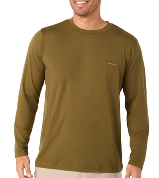 Thumbnail 1: Anglr ANGLR Mens Long Sleeve Logo Performance T-Shirt 