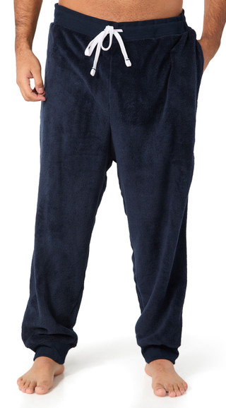 Thumbnail 1: Tommy Hilfiger Tommy Hilfiger Mens Solid Plush Lounging Pajama Pants 