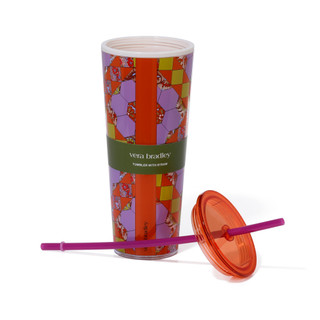 Thumbnail 2: Vera Bradley Vera Bradley 24 oz Tumbler with Straw 