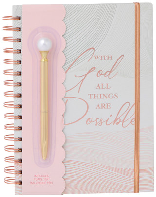 Thumbnail 1: VOTUM Votum 2 Pc Spiritual Spiral Journal Notebook & Pen Set 