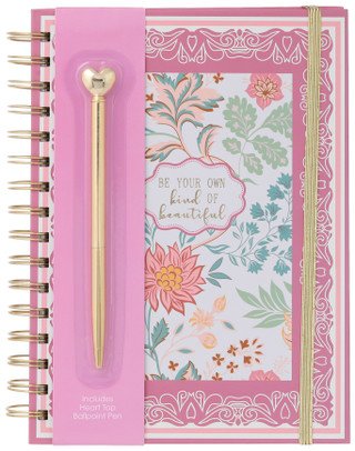 Thumbnail 1: VOTUM Votum 2 Pc Beautiful Spiral Journal Notebook & Pen Set 