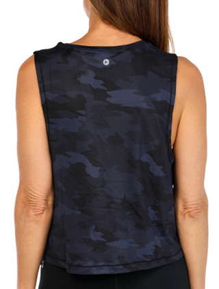 Thumbnail 3: 90 DEGREE BY REFLEX 90 Degree By Reflex Womens Air Lux Camo Crop Muscle Tank 