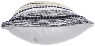 Thumbnail 3: LR HOME LR Home 14x28 Jute Cotton Stripe Decorative Pillow 