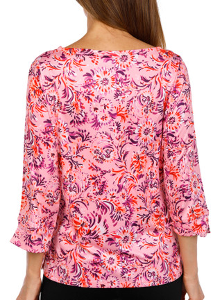 Thumbnail 3: Stella Parker Stella Parker Womens 3/4 Sleeve Print Top 