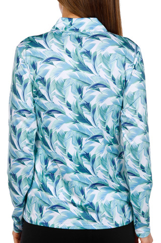 Thumbnail 3: COURT HALEY Court Haley Womens Active Long Sleeve Mai Tai Polo Top 