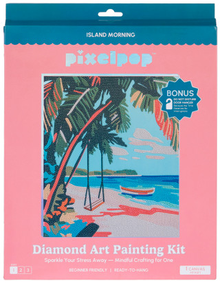 Thumbnail 1: Craft Hero Craft Hero Island Morning Diamond Art Painting Kit 