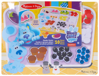 Thumbnail 1: Melissa & Doug Melissa & Doug Blue's Clues Wooden Chunky Puzzle 