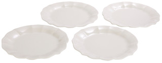 Thumbnail 1: Core Home Core Home 4 Pk 8.7 in Dotted Ruffle Salad Plate Set 