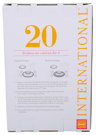Thumbnail 2: International International 20 Pc Forte Stainless Steel Flatware Set 