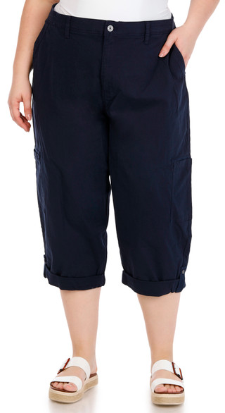 Thumbnail 1: Gloria Vanderbilt Gloria Vanderbilt Plus Cargo Capris 