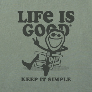 Thumbnail 2: Life is Good Life Is Good Mens Keep It Simple Jake Crusher Tee 