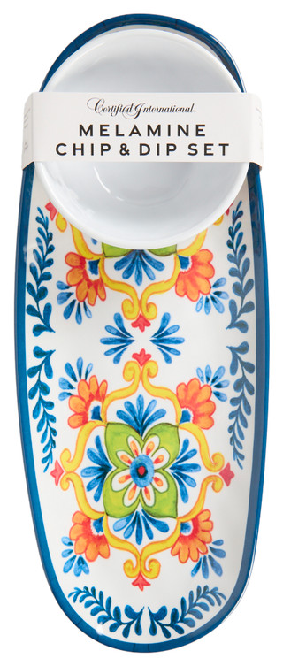 Thumbnail 2: Certified International Certified International 2 Pc Flores Chip and Dip Set 