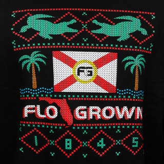 Thumbnail 2: FloGrown FloGrown Mens Gator Christmas Crew Neck Sweater 