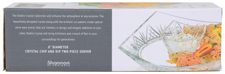 Thumbnail 3: Godinger Godinger 8 in Crystal Chip & Dip 2 Pc Server 