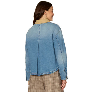 Thumbnail 4: Democracy Democracy Womens Long Sleeve Contrast Collar Jacket 