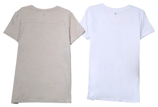 Thumbnail 2: 90 DEGREE BY REFLEX Yogalicious Womens Active 2 Pk City View Side Slit Tees 