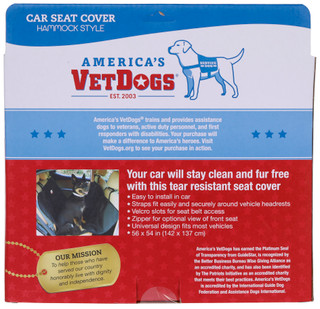 Thumbnail 2: AMERICAS VETDOGS America'a Vet Hammock Style Dog Car Seat Cover 