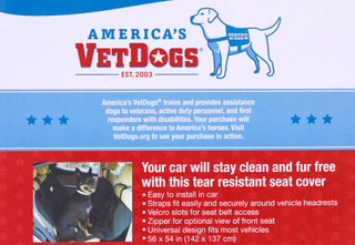 Thumbnail 3: AMERICAS VETDOGS America'a Vet Hammock Style Dog Car Seat Cover 