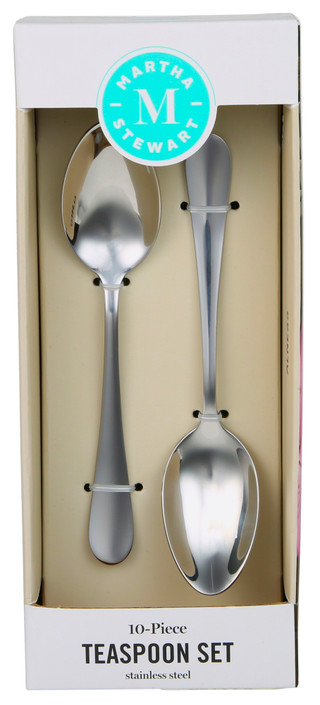Thumbnail 1: Martha Stewart Martha Stewart 10 Pk Stainless Steel Teaspoons 