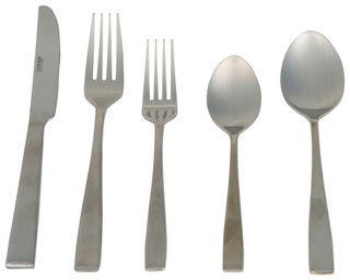 Thumbnail 1: Godinger Godinger 45 Pc Wayland Matte Stainless Steel Flatware Set 