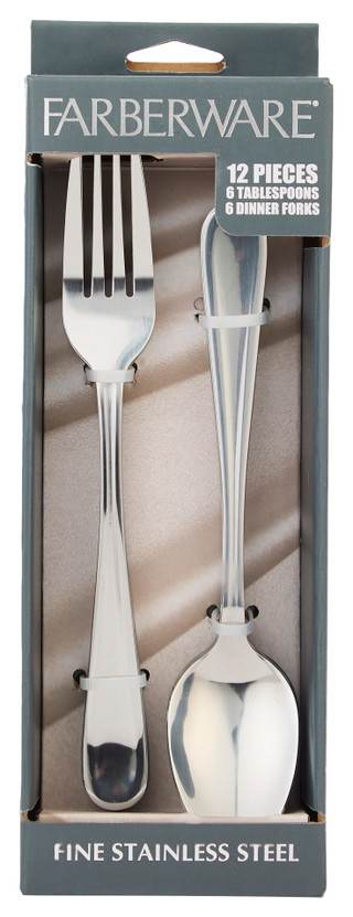 Thumbnail 1: Farberware Farberware 12 Pc Fine Stainless Steel Silverware Set 