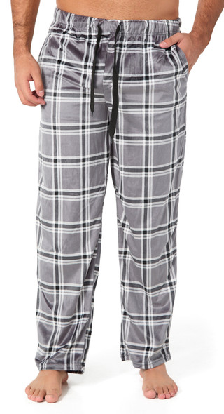 Thumbnail 1: Dockers Dockers Mens Plaid Minky Fleece Lounging Pajama Pants 