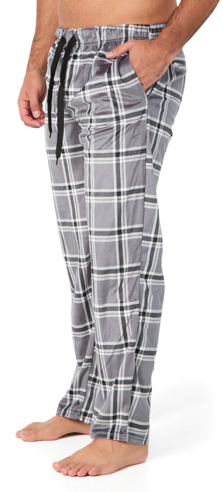 Thumbnail 3: Dockers Dockers Mens Plaid Minky Fleece Lounging Pajama Pants 