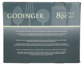 Thumbnail 2: Godinger Godinger 8 Pc Stainless Steel Service Set 