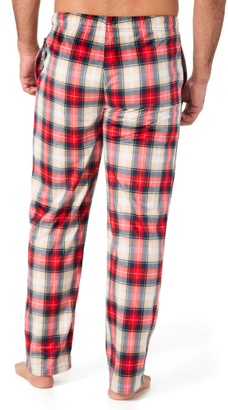 Thumbnail 3: Dockers Dockers Mens Plaid Minky Fleece Lounging Pajama Pants 
