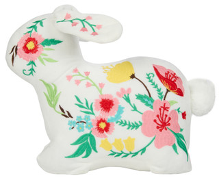 Thumbnail 2: 10 in Embroidered Easter Bunny Decor 