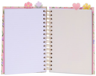 Thumbnail 3: VOTUM Votum Grateful Floral Spiral Lined Tabbed Journal Notebook 